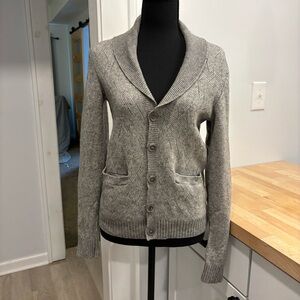 Tasso Elba Cashmere Cardigan Small Grey